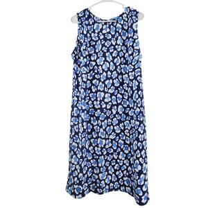 J. MCCLAUGHLIN XL STRETCHY SPANDEX BLEND CREW NECK SLEEVELESS MIDI DRESS